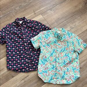 Crewcuts boys  Floral Button Down Shirts - 12